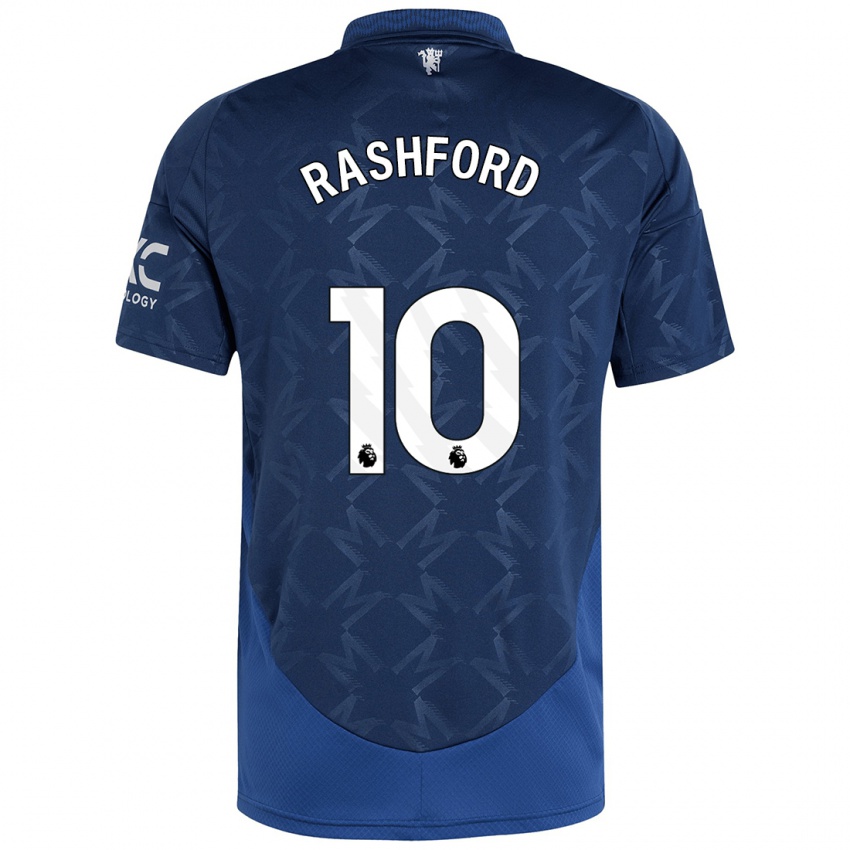 Homem Camisola Marcus Rashford #10 Índigo Alternativa 2024/25 Camisa