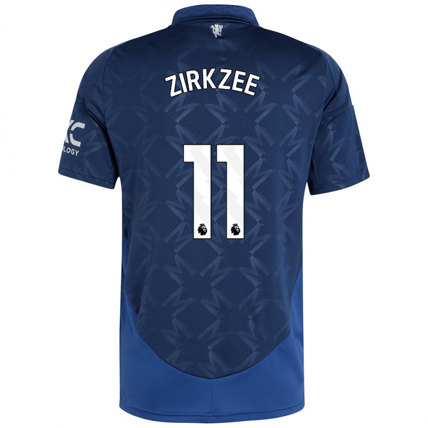 Homem Camisola Joshua Zirkzee #11 Índigo Alternativa 2024/25 Camisa