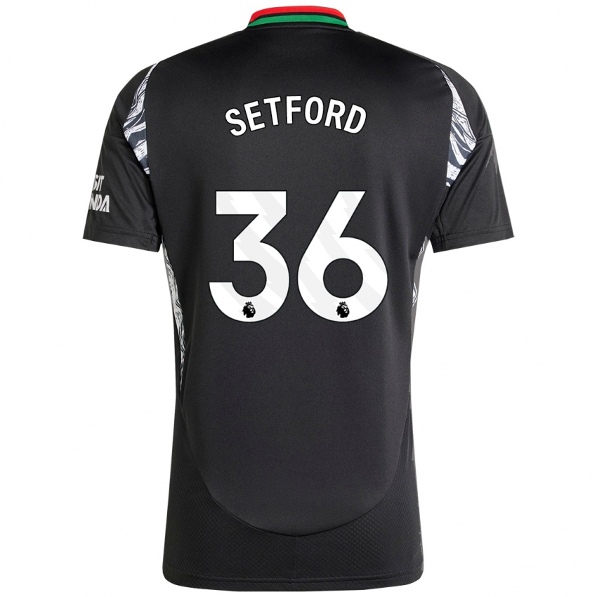 Homem Camisola Tommy Setford #36 Preto Alternativa 2024/25 Camisa