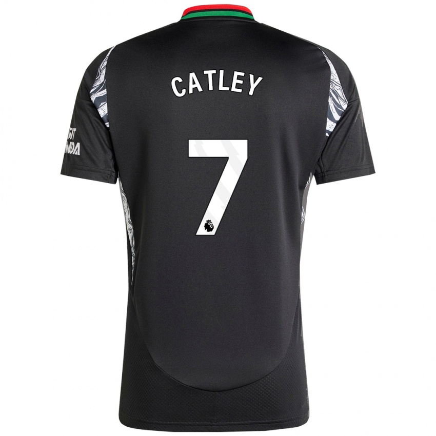 Homem Camisola Stephanie Catley #7 Preto Alternativa 2024/25 Camisa