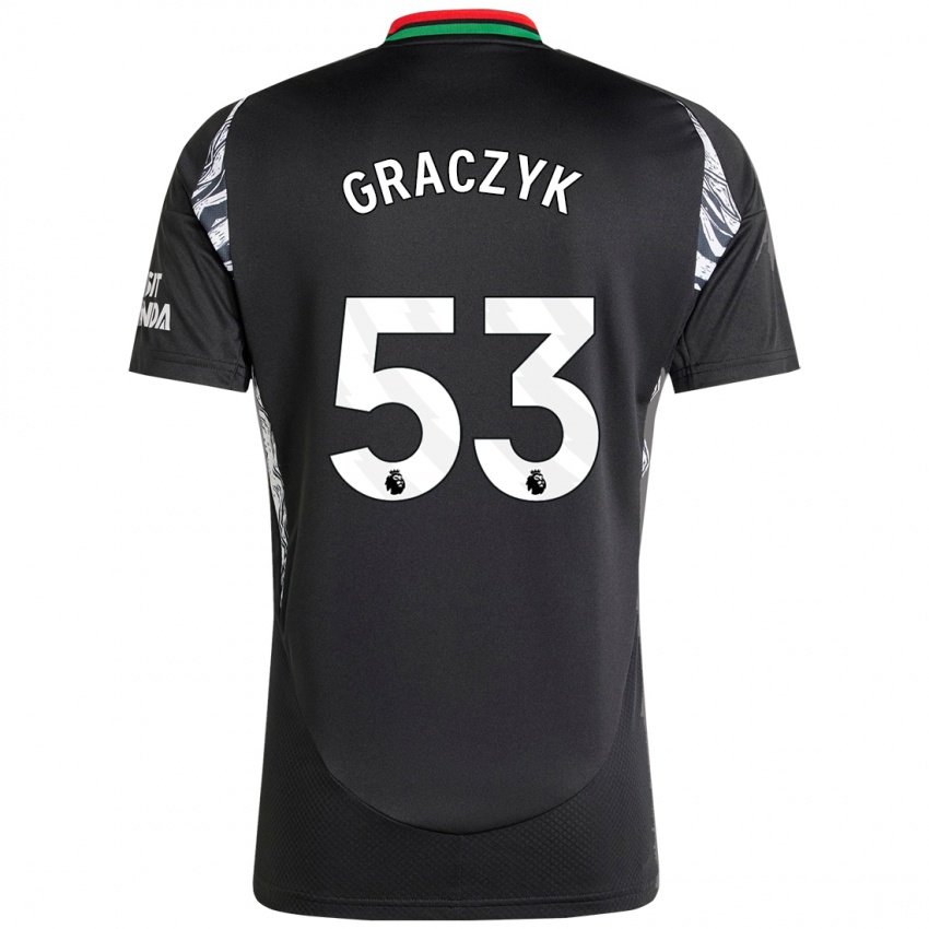 Homem Camisola Hubert Graczyk #53 Preto Alternativa 2024/25 Camisa