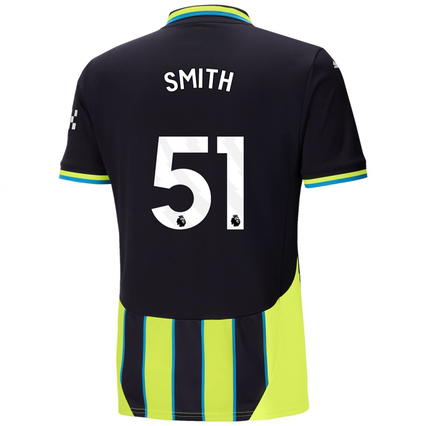 Homem Camisola Isaac Smith #51 Azul Amarelo Alternativa 2024/25 Camisa