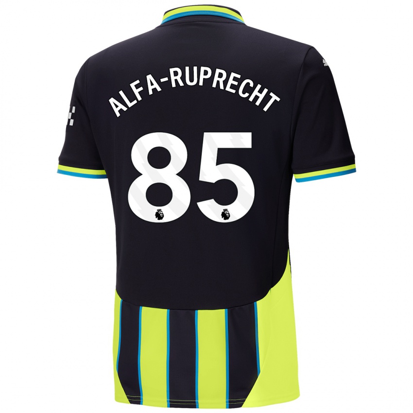 Homem Camisola Farid Alfa-Ruprecht #85 Azul Amarelo Alternativa 2024/25 Camisa