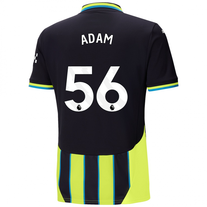 Homem Camisola Josh Adam #56 Azul Amarelo Alternativa 2024/25 Camisa