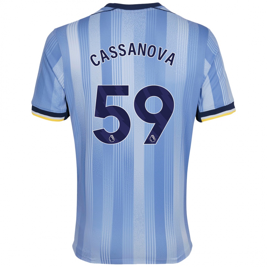 Homem Camisola Dante Cassanova #59 Azul Claro Alternativa 2024/25 Camisa