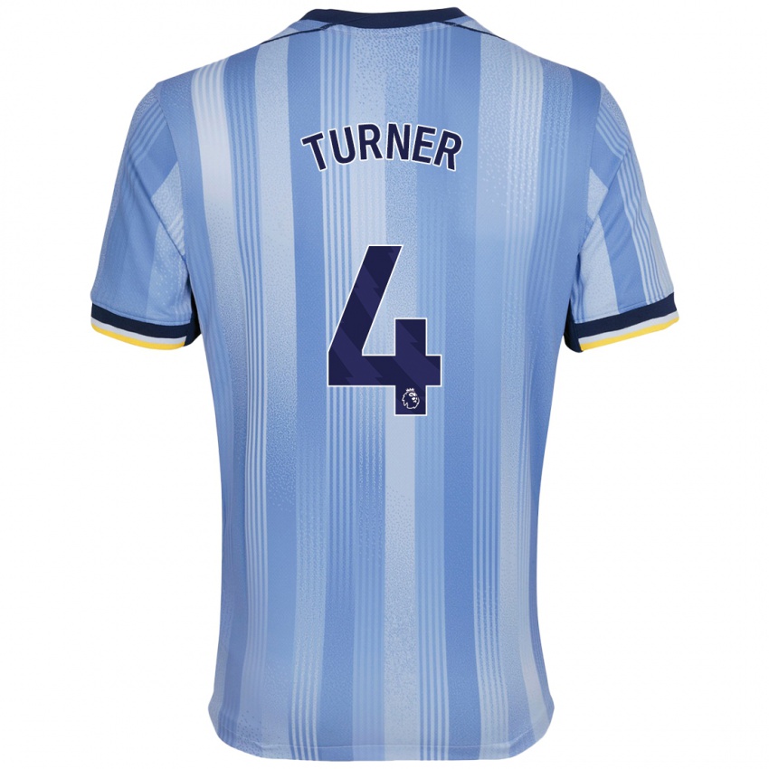 Homem Camisola Amy Turner #4 Azul Claro Alternativa 2024/25 Camisa