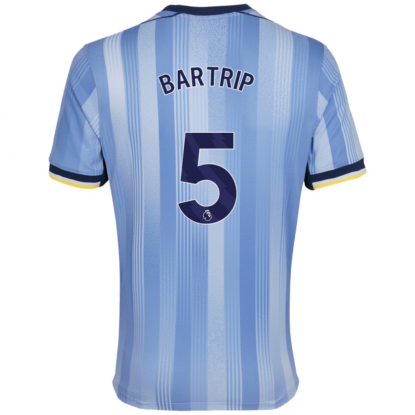 Homem Camisola Molly Bartrip #5 Azul Claro Alternativa 2024/25 Camisa