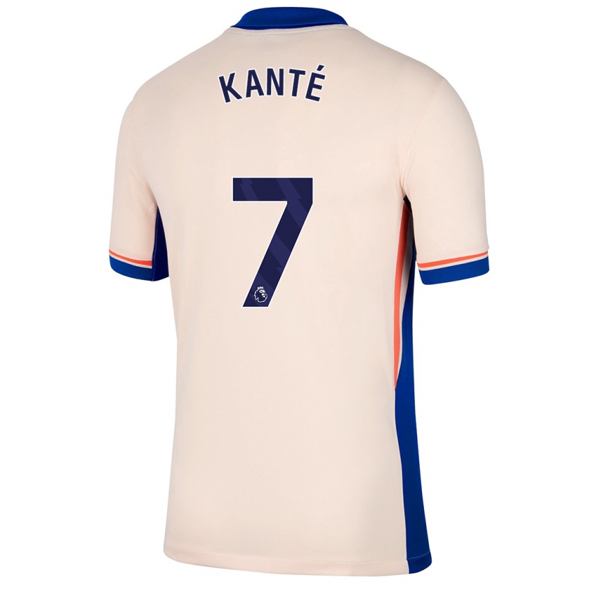 Homem Camisola N'golo Kante #7 Bege Leve Alternativa 2024/25 Camisa