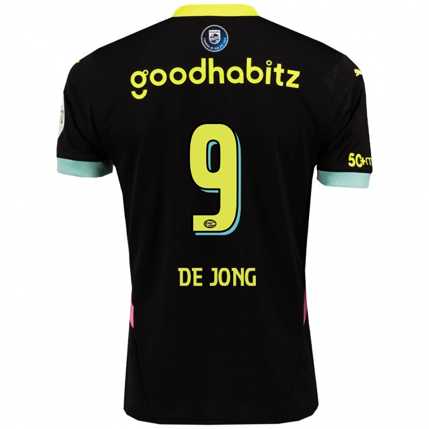 Homem Camisola Luuk De Jong #9 Amarelo Preto Alternativa 2024/25 Camisa