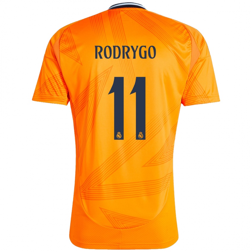 Homem Camisola Rodrygo #11 Laranja Alternativa 2024/25 Camisa