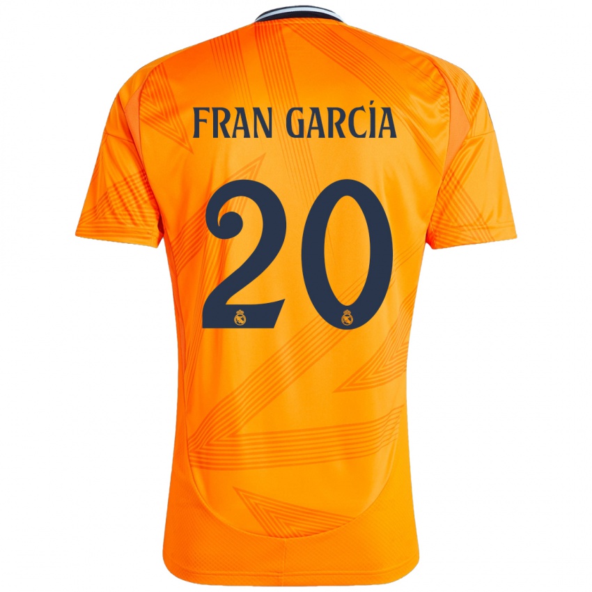 Homem Camisola Fran García #20 Laranja Alternativa 2024/25 Camisa