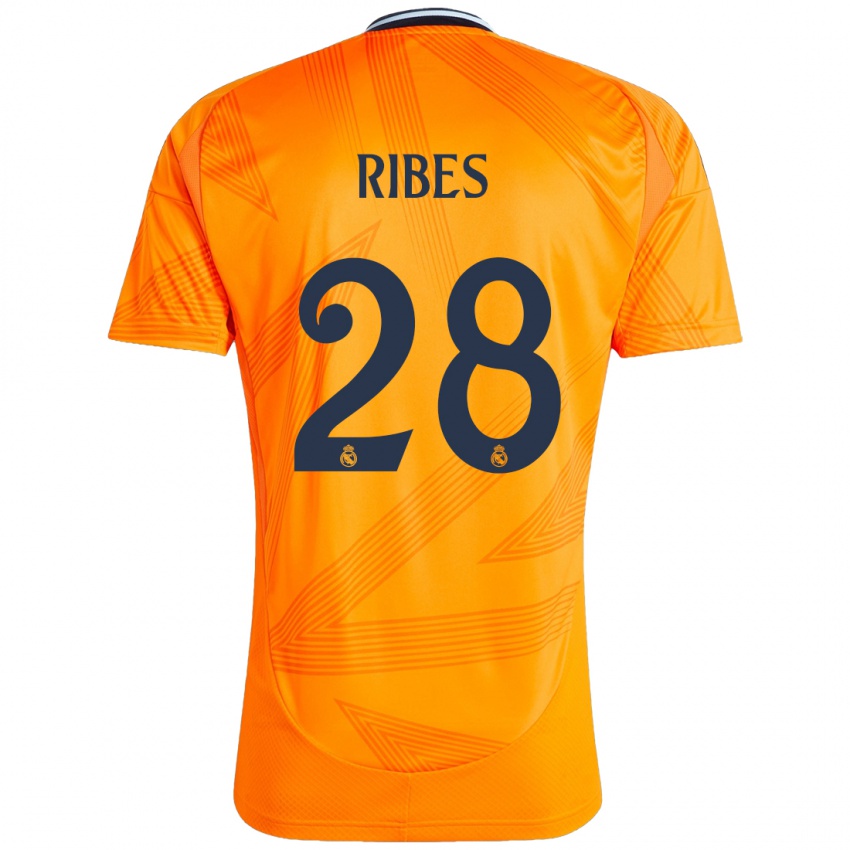 Homem Camisola Kike Ribes #28 Laranja Alternativa 2024/25 Camisa