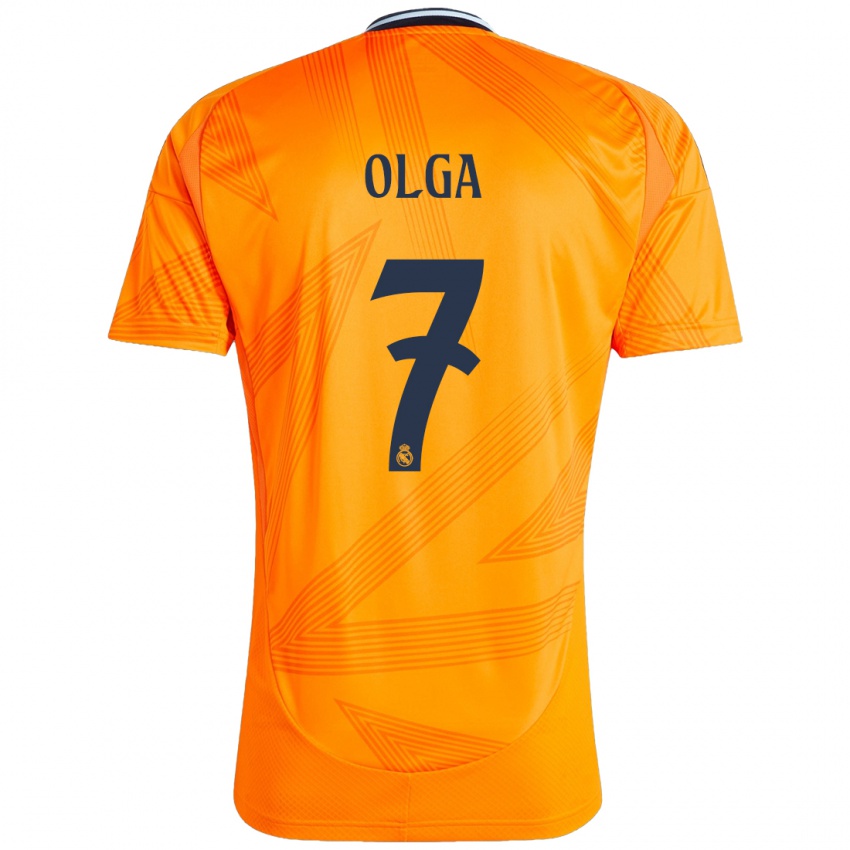 Homem Camisola Olga Carmona #7 Laranja Alternativa 2024/25 Camisa