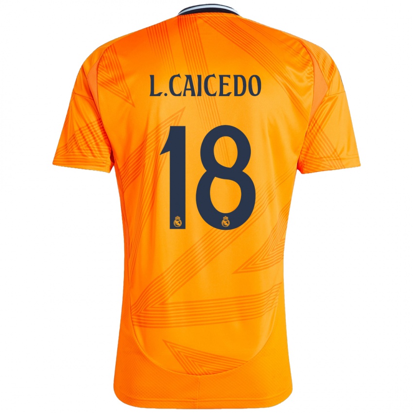 Homem Camisola Linda Caicedo #18 Laranja Alternativa 2024/25 Camisa