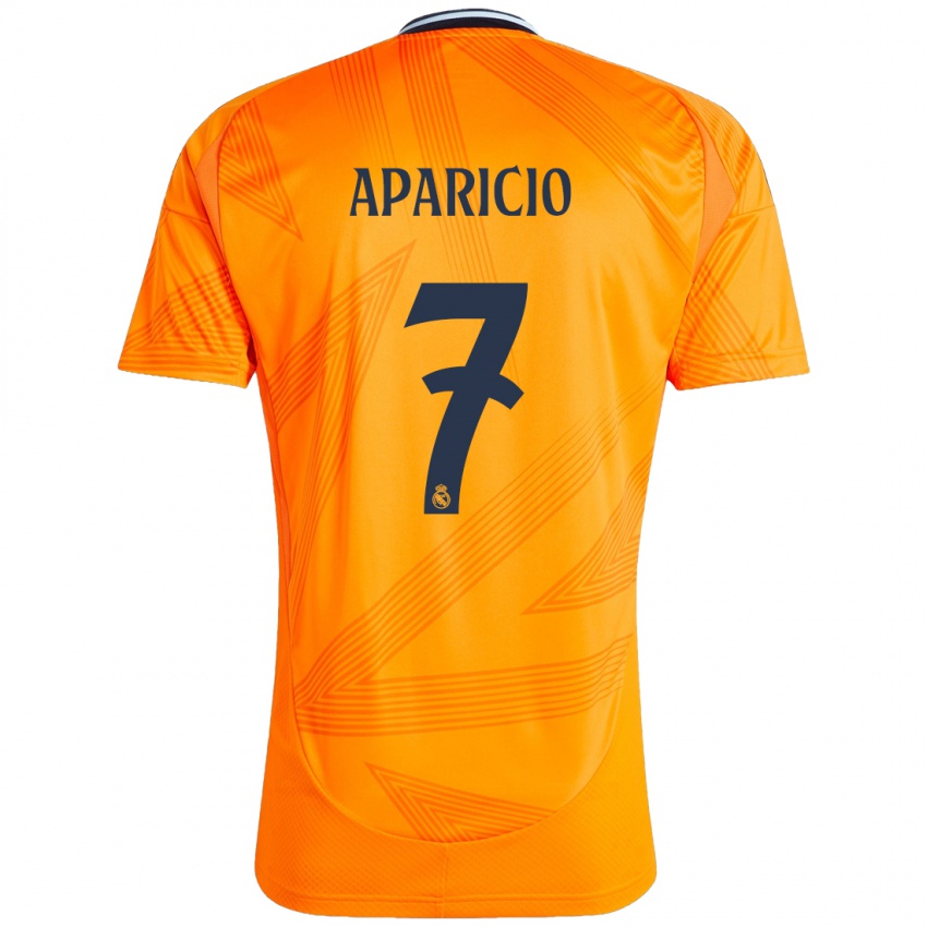 Homem Camisola Esteban Aparicio #7 Laranja Alternativa 2024/25 Camisa