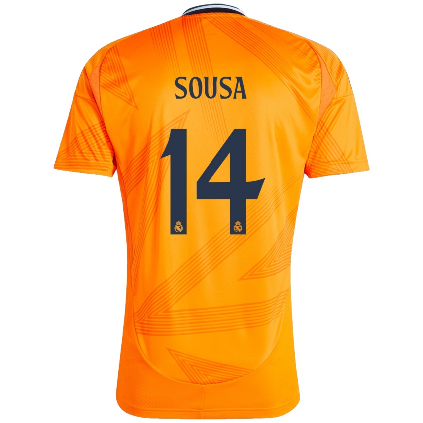 Homem Camisola Kathellen Sousa #14 Laranja Alternativa 2024/25 Camisa