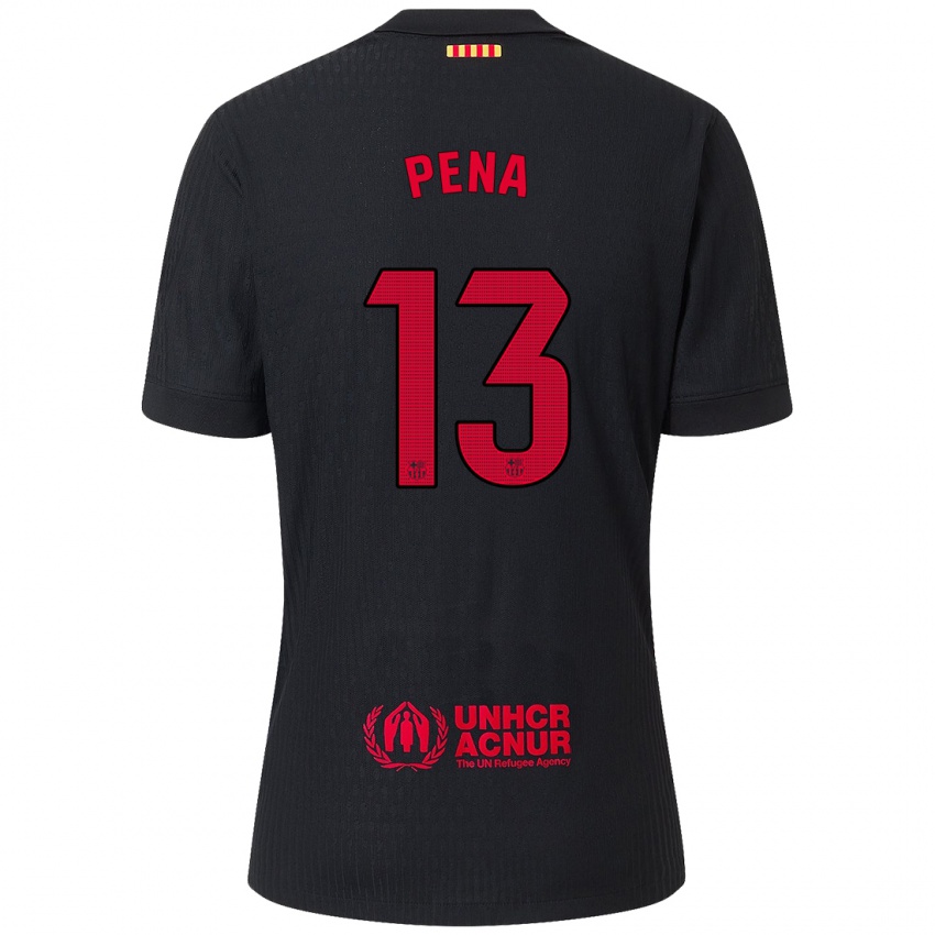 Homem Camisola Inaki Pena #13 Vermelho Preto Alternativa 2024/25 Camisa