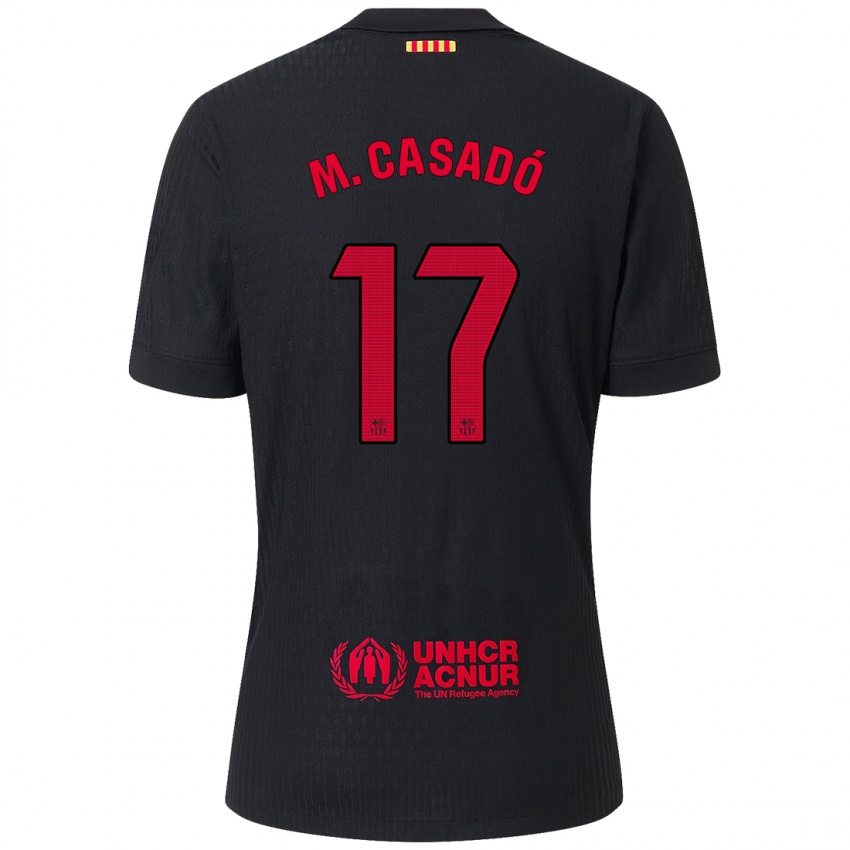 Homem Camisola Marc Casado #17 Vermelho Preto Alternativa 2024/25 Camisa