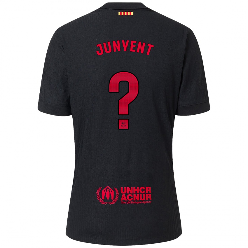 Homem Camisola Quim Junyent #0 Vermelho Preto Alternativa 2024/25 Camisa