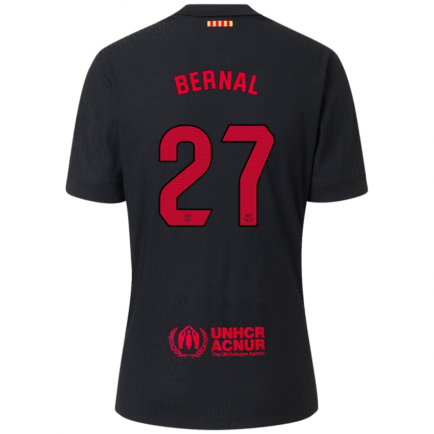 Homem Camisola Marc Bernal #27 Vermelho Preto Alternativa 2024/25 Camisa