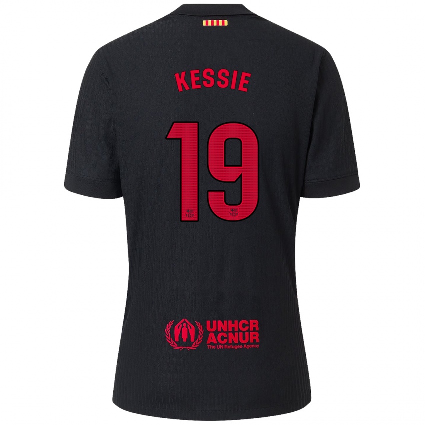 Homem Camisola Franck Kessie #19 Vermelho Preto Alternativa 2024/25 Camisa