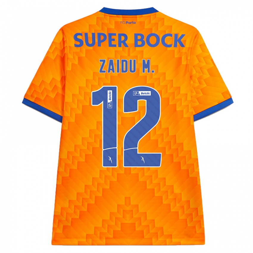 Homem Camisola Zaidu #12 Laranja Alternativa 2024/25 Camisa