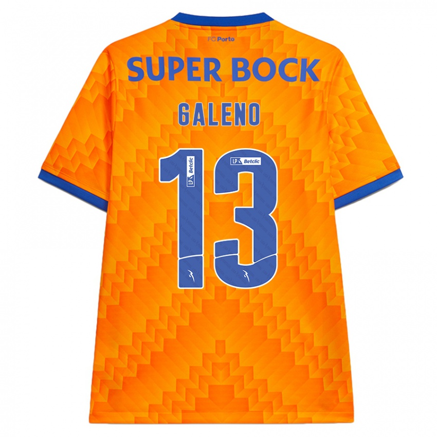 Homem Camisola Galeno #13 Laranja Alternativa 2024/25 Camisa