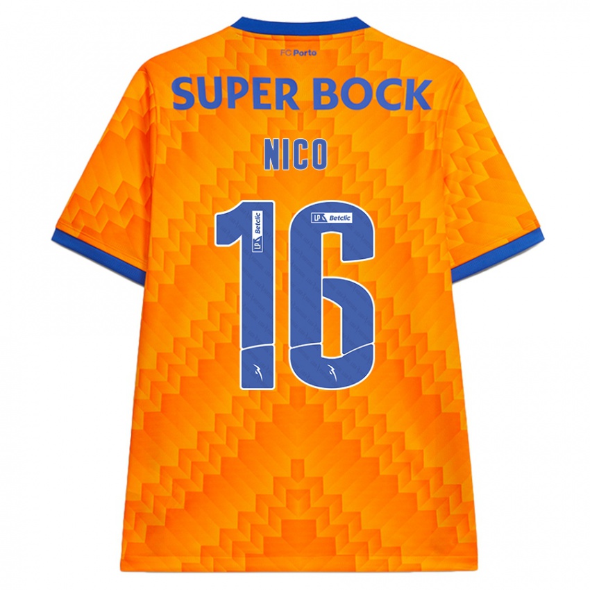 Homem Camisola Nico Gonzalez #16 Laranja Alternativa 2024/25 Camisa