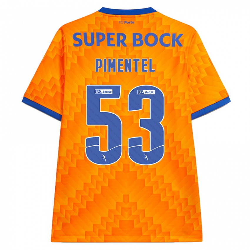 Homem Camisola Eric Pimentel #53 Laranja Alternativa 2024/25 Camisa