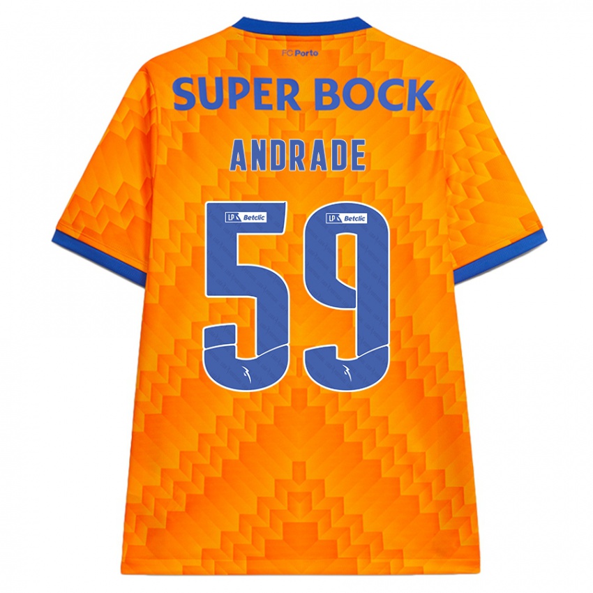 Homem Camisola Tiago Andrade #59 Laranja Alternativa 2024/25 Camisa