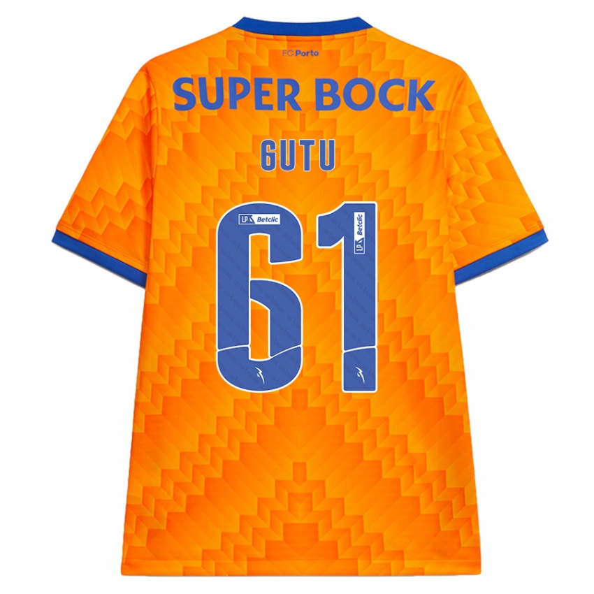 Homem Camisola Denis Gutu #61 Laranja Alternativa 2024/25 Camisa