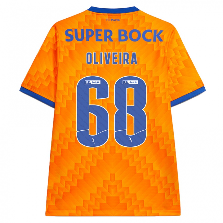 Homem Camisola André Oliveira #68 Laranja Alternativa 2024/25 Camisa