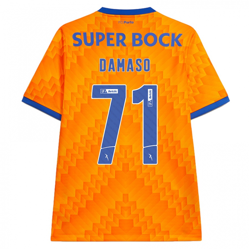 Homem Camisola Nico Damaso #71 Laranja Alternativa 2024/25 Camisa