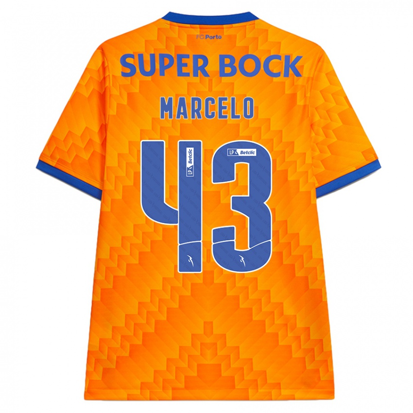 Homem Camisola Joao Marcelo #43 Laranja Alternativa 2024/25 Camisa