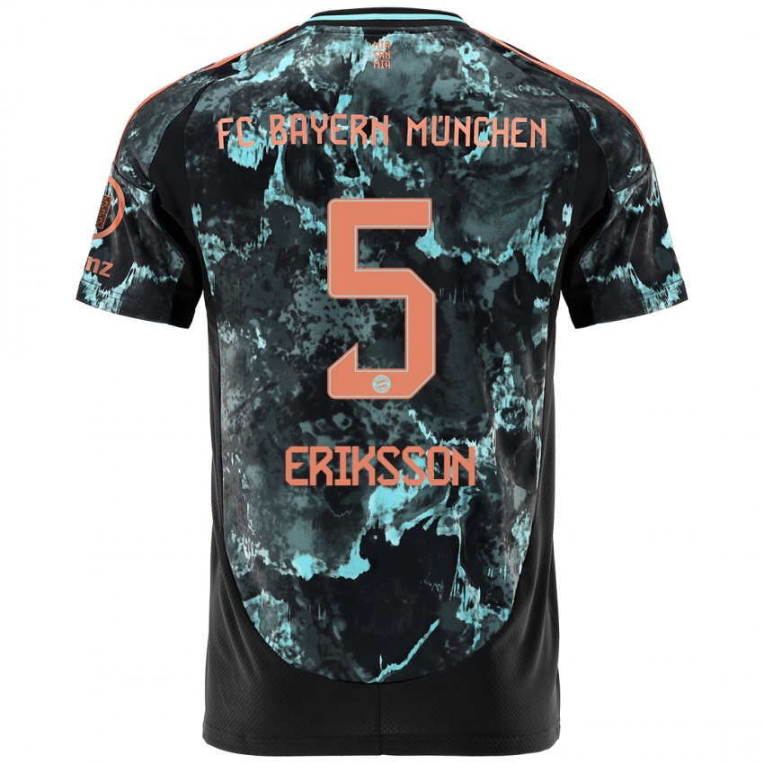 Homem Camisola Magdalena Eriksson #5 Preto Alternativa 2024/25 Camisa