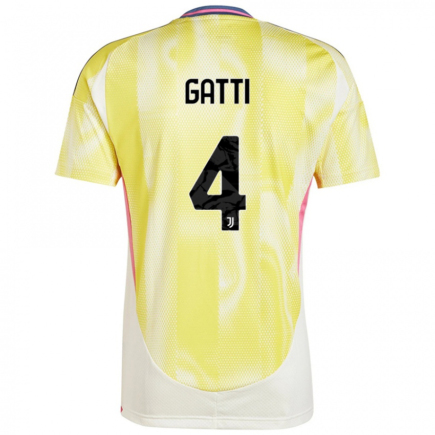 Homem Camisola Federico Gatti #4 Solar Amarelo Alternativa 2024/25 Camisa