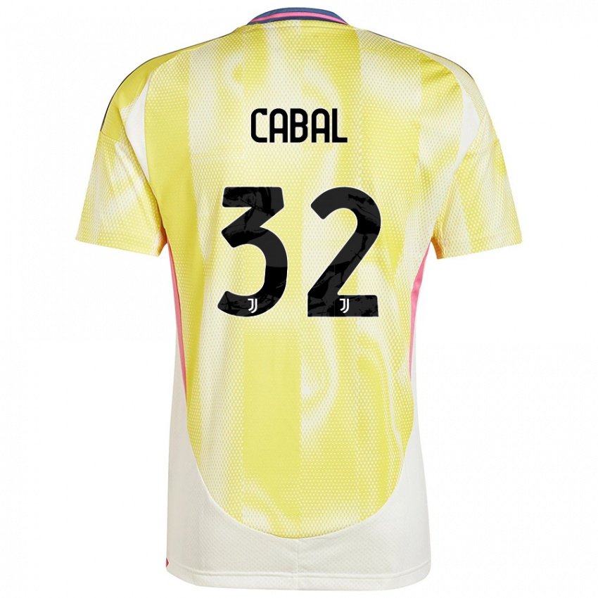 Homem Camisola Juan Cabal #32 Solar Amarelo Alternativa 2024/25 Camisa