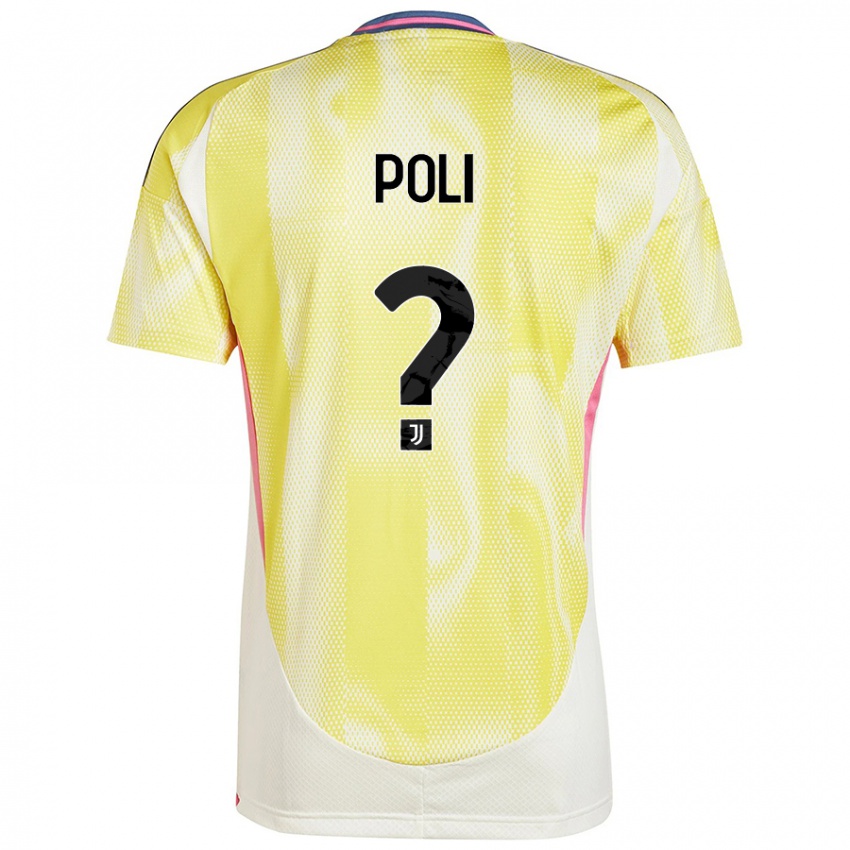 Homem Camisola Fabrizio Poli #0 Solar Amarelo Alternativa 2024/25 Camisa