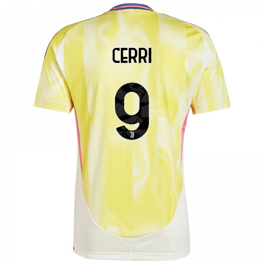 Homem Camisola Leonardo Cerri #9 Solar Amarelo Alternativa 2024/25 Camisa