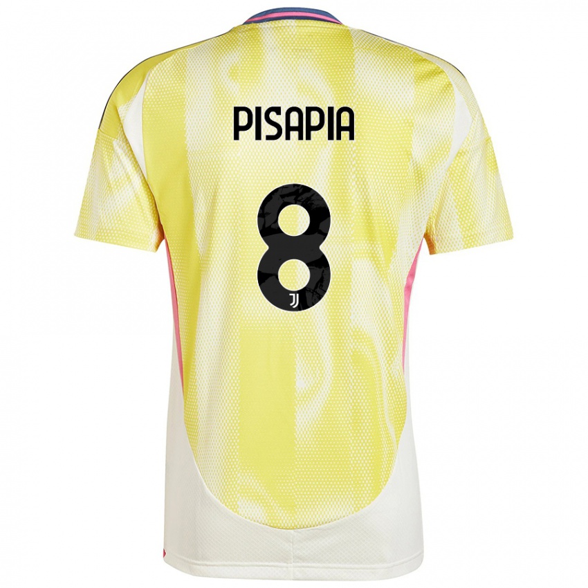 Homem Camisola Luciano Pisapia #8 Solar Amarelo Alternativa 2024/25 Camisa