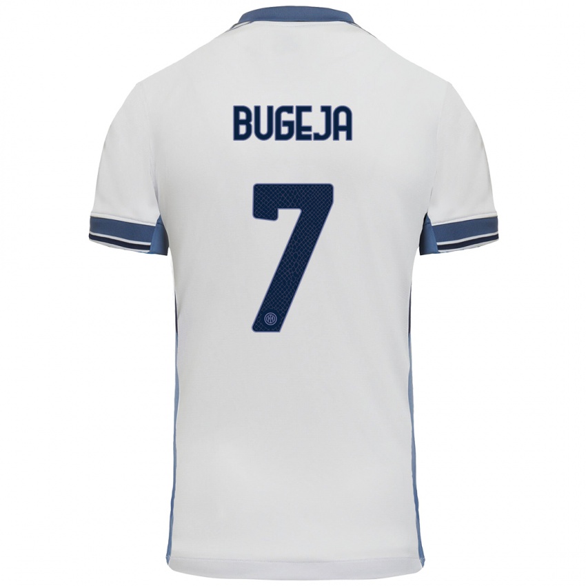 Homem Camisola Haley Bugeja #7 Cinzento Branco Alternativa 2024/25 Camisa