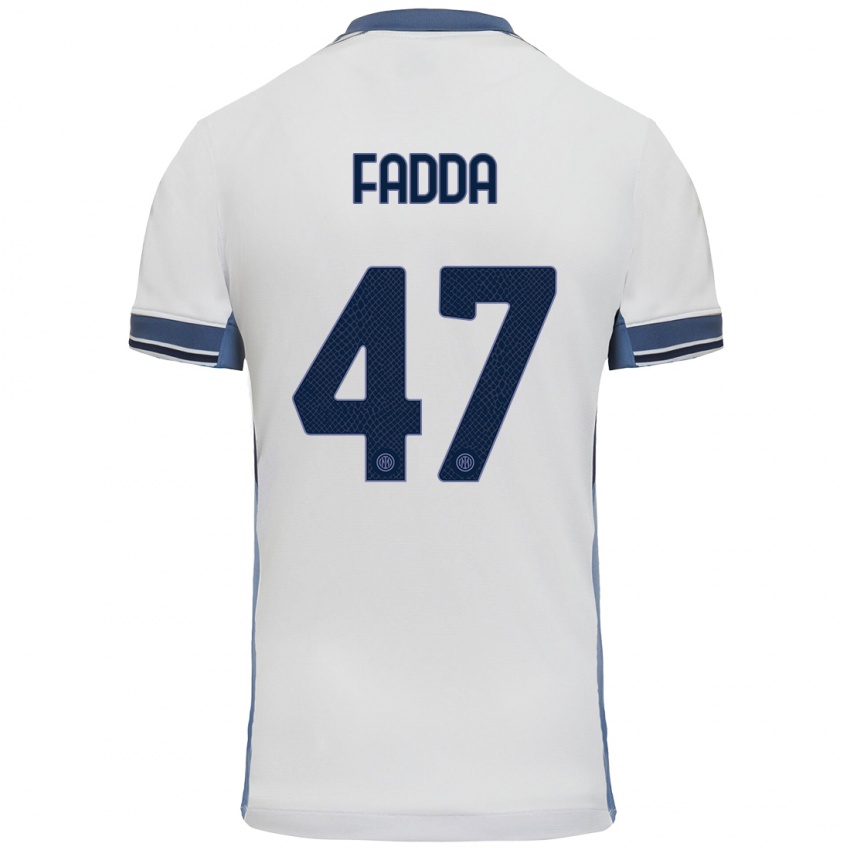 Homem Camisola Paola Fadda #47 Cinzento Branco Alternativa 2024/25 Camisa