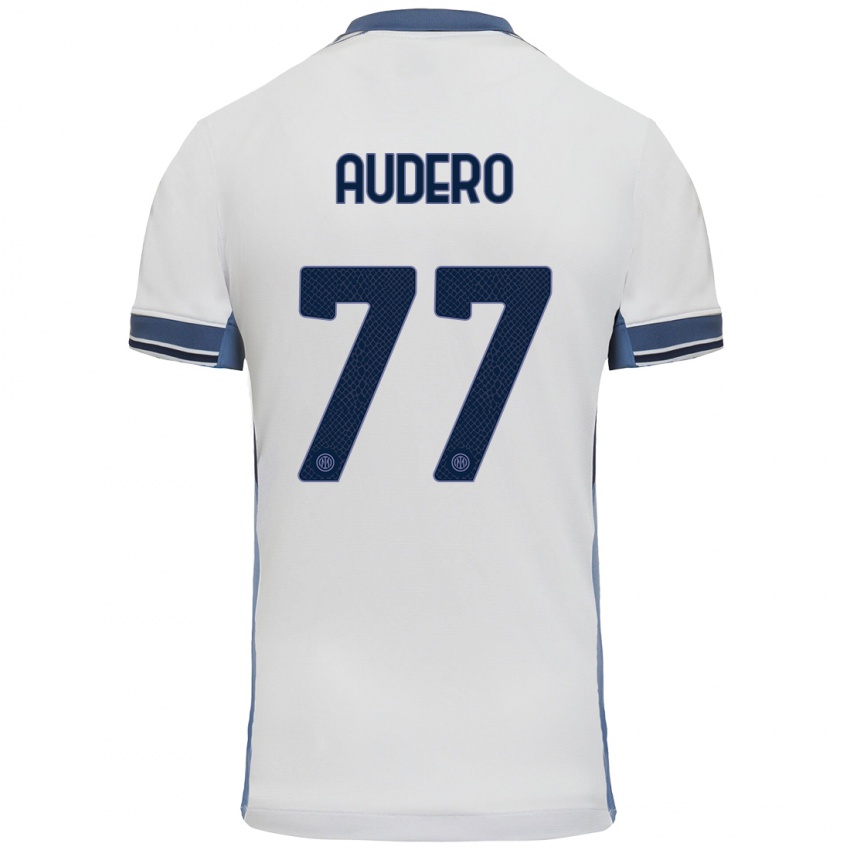 Homem Camisola Emil Audero #77 Cinzento Branco Alternativa 2024/25 Camisa