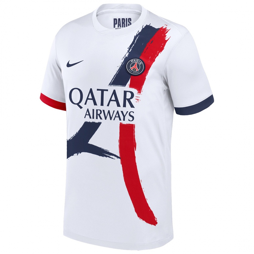 Homem Camisola Ousmane Dembele #10 Azul Branco Vermelho Alternativa 2024/25 Camisa