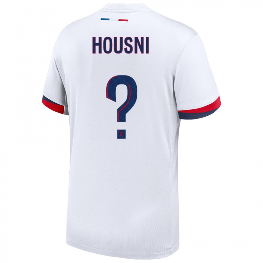 Homem Camisola Ilyes Housni #0 Azul Branco Vermelho Alternativa 2024/25 Camisa