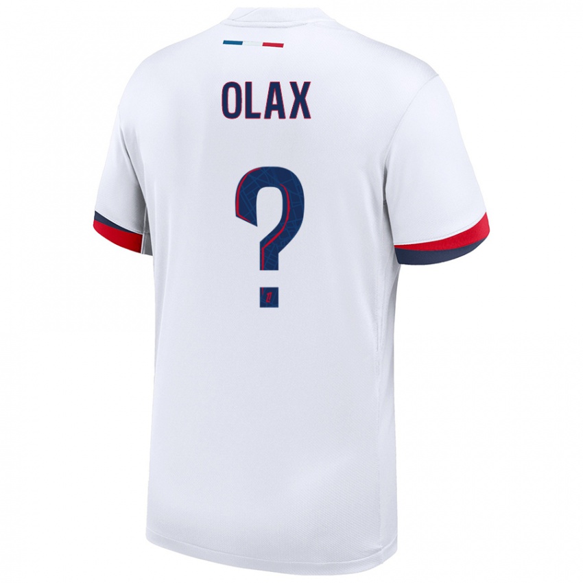 Homem Camisola Djamy Olax #0 Azul Branco Vermelho Alternativa 2024/25 Camisa