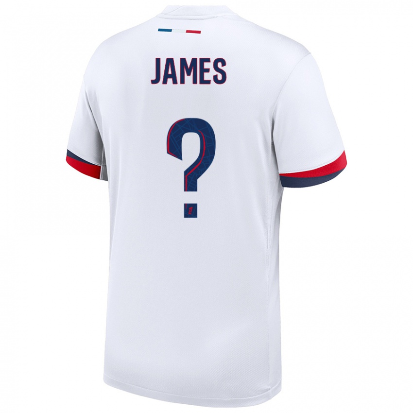 Homem Camisola Martin James #0 Azul Branco Vermelho Alternativa 2024/25 Camisa