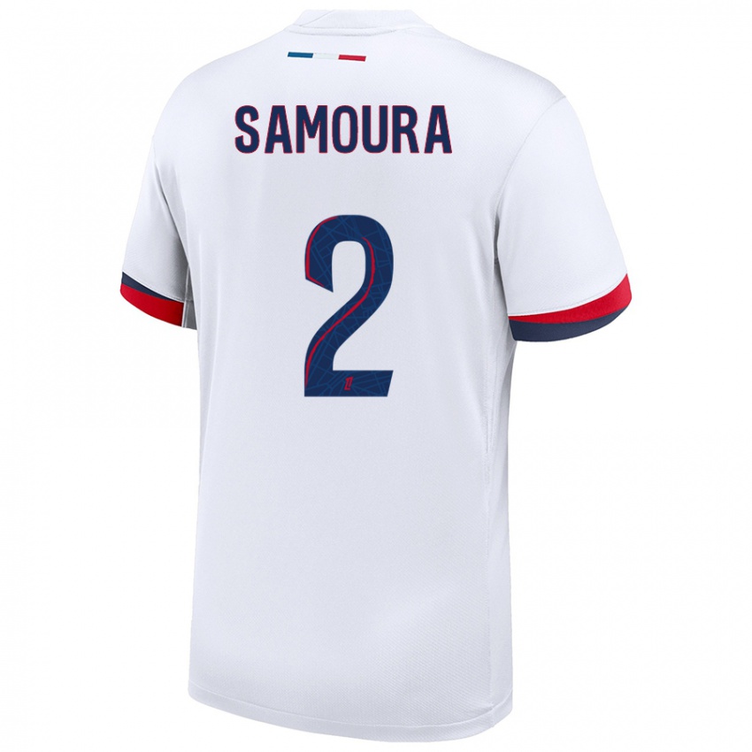 Homem Camisola Thiniba Samoura #2 Azul Branco Vermelho Alternativa 2024/25 Camisa