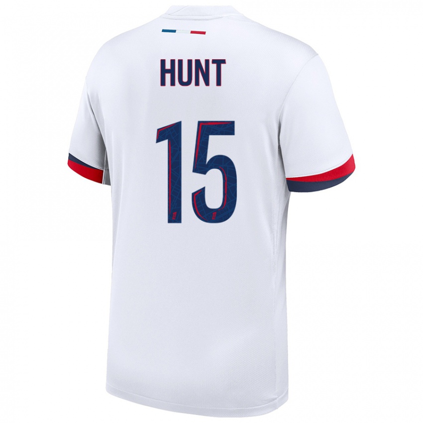 Homem Camisola Clare Hunt #15 Azul Branco Vermelho Alternativa 2024/25 Camisa