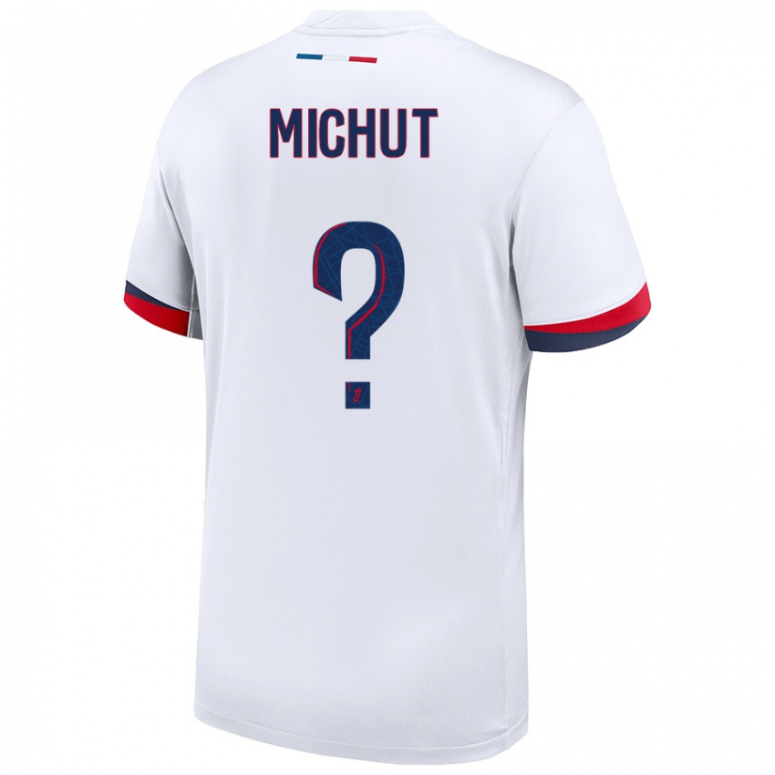 Homem Camisola Etienne Michut #0 Azul Branco Vermelho Alternativa 2024/25 Camisa